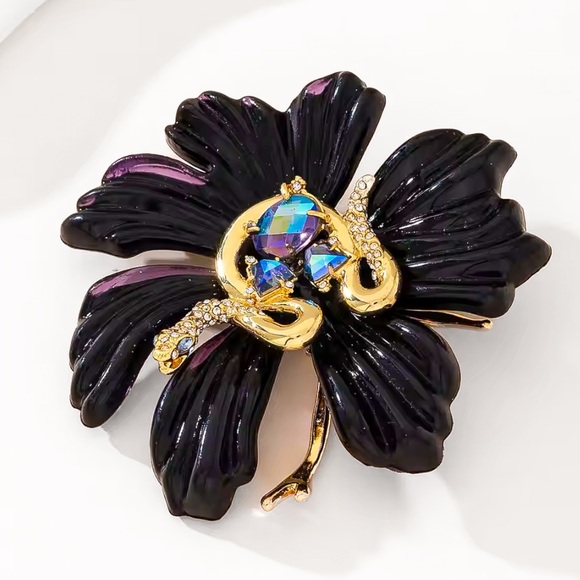 ALEXIS BITTAR Serpent Flower Brooch - Picture 3 of 6